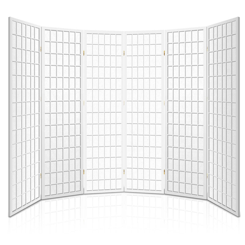 Artiss 6 Panel Room Divider Screen 261x179cm White