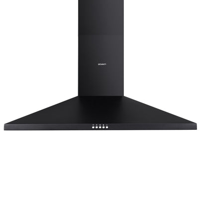 Devanti 900mm Range Hood 90cm Rangehood Black