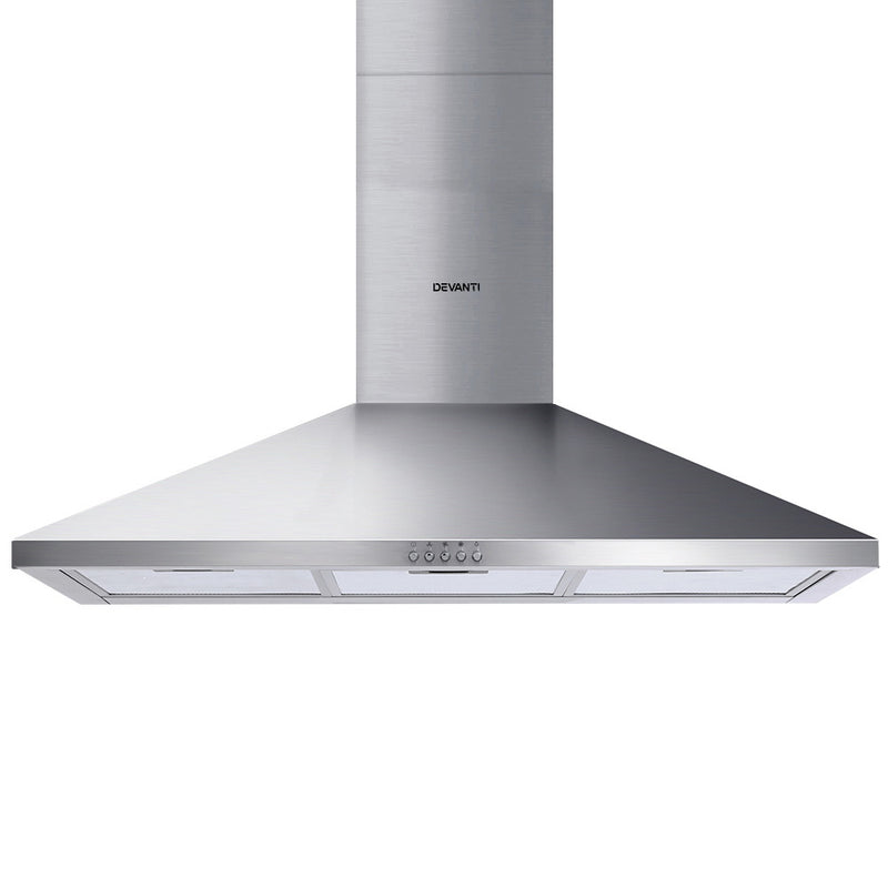 Devanti 900mm Range Hood 90cm Rangehood Stainless Steel