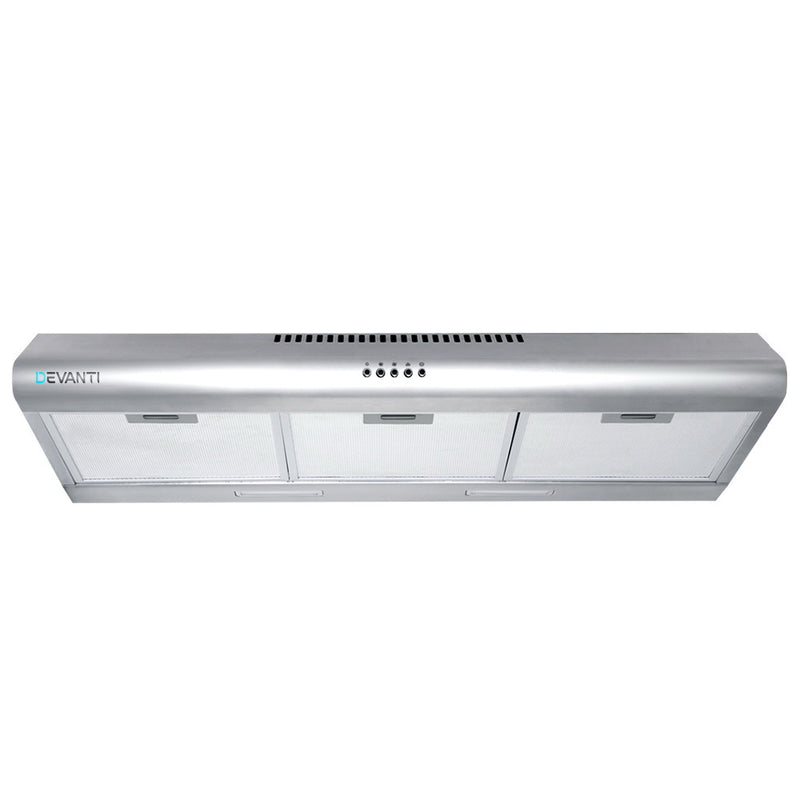 Devanti 900mm Range Hood 90cm Rangehood Stainless Steel