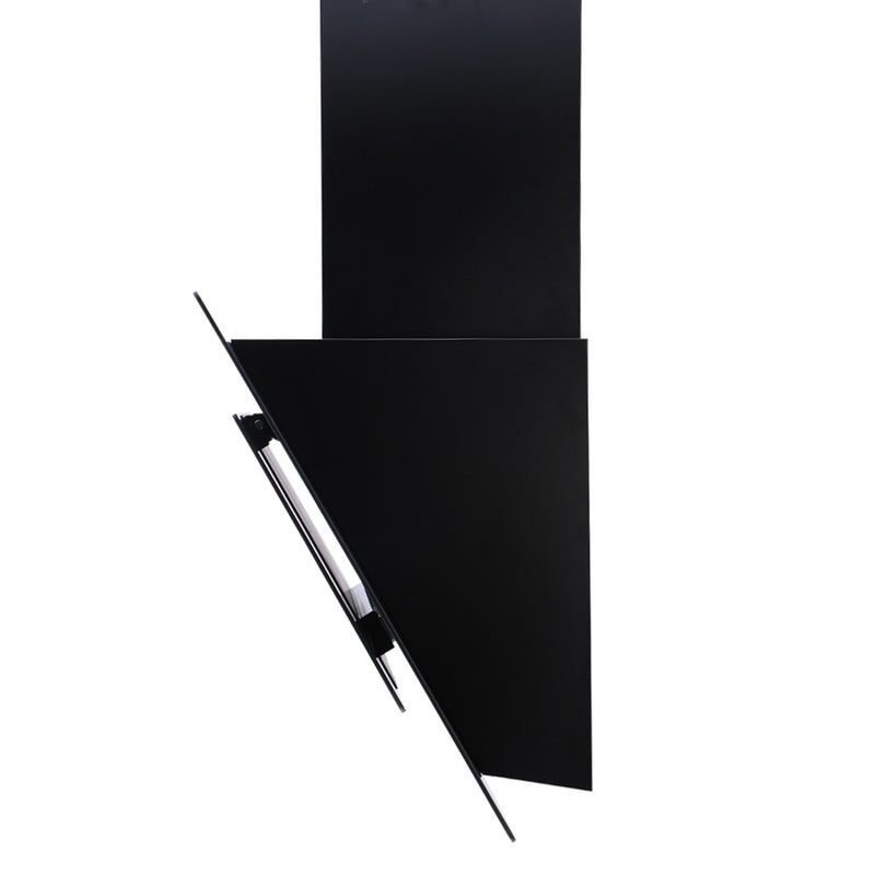 Devanti 900mm Range Hood 90cm Rangehood Glass Black