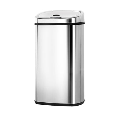 50L Stainless Steel Motion Sensor Rubbish Bin 