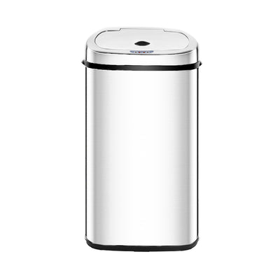 Devanti 50L Motion Sensor Bin Rubbish Automatic Silver