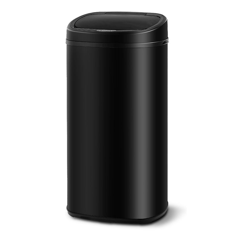 68L Motion Sensor Rubbish Bin - Black