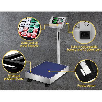 Emajin Platform Scales Digital 150KG Electronic Scale Counting LCD