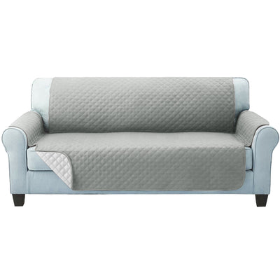 Artiss Sofa Cover Couch Covers 3 Seater Quilted Grey