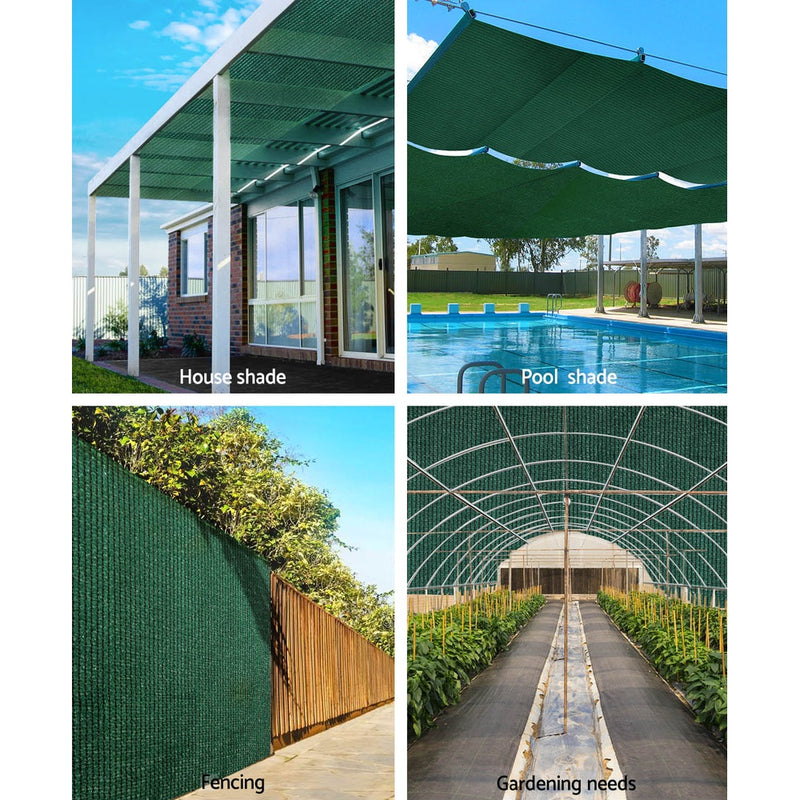 Instahut 50% Shade Cloth 3.66x30m Shade Cloth Sail Heavy Duty Shadecloth Garden Mesh Roll GR