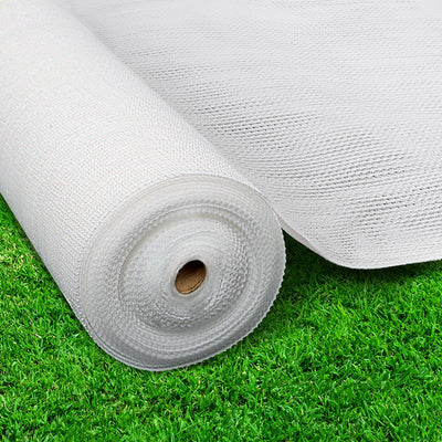 Instahut 30% Shade Cloth 3.66x30m Shadecloth Wide Heavy Duty White