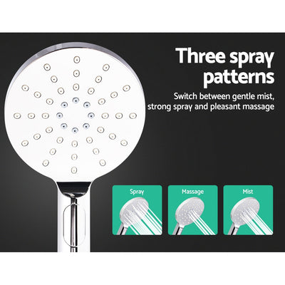 Cefito 9'' Rain Shower Head Set Handheld Round High Pressure Chrome