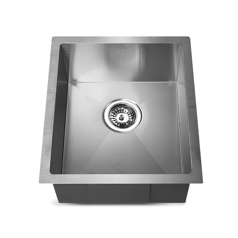 Cefito Kitchen Sink 45X39CM Stainless Steel Basin Single Bowl Silver