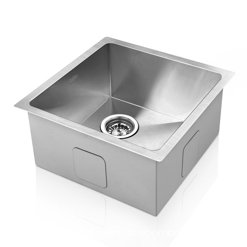 Cefito 51cm x 45cm Stainless Steel Kitchen Sink Under/Top/Flush Mount Silver