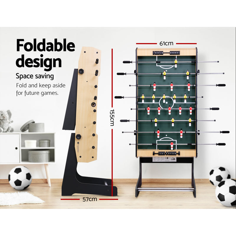 4FT Soccer Table Foosball Football Game Home Family Party Gift Playroom Foldable