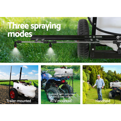 Giantz Weed Sprayer 60L Trailer 1.5M Boom Garden Spray