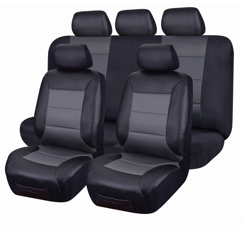 Seat Covers for TOYOTA COROLLA ZRE172R 12/2013 - ON 4 DOOR SEDAN FR GREY EL TORO
