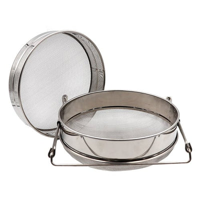 Stainless Steel Double-layer Bee Honey Sieve Filtration, Strainer Honey Harvesting Tool