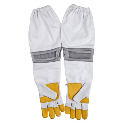 Beekeeping Bee Gloves Cow Hide Ventilated Heavy Duty Gloves  S 
