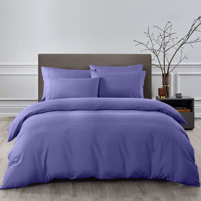 Royal Comfort 2000TC 6 Piece Bamboo Sheet & Quilt Cover Set Cooling Breathable - King - Royal Blue