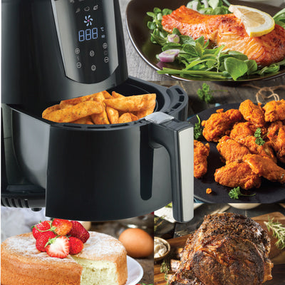 Kitchen Couture 4.2 Litre Air Fryer Digital Display Black 1400W Healthy Cooker