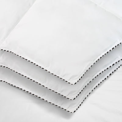 Royal Comfort Bamboo Blend Quilt 250GSM Luxury  Duvet 100% Cotton Cover - Double - White