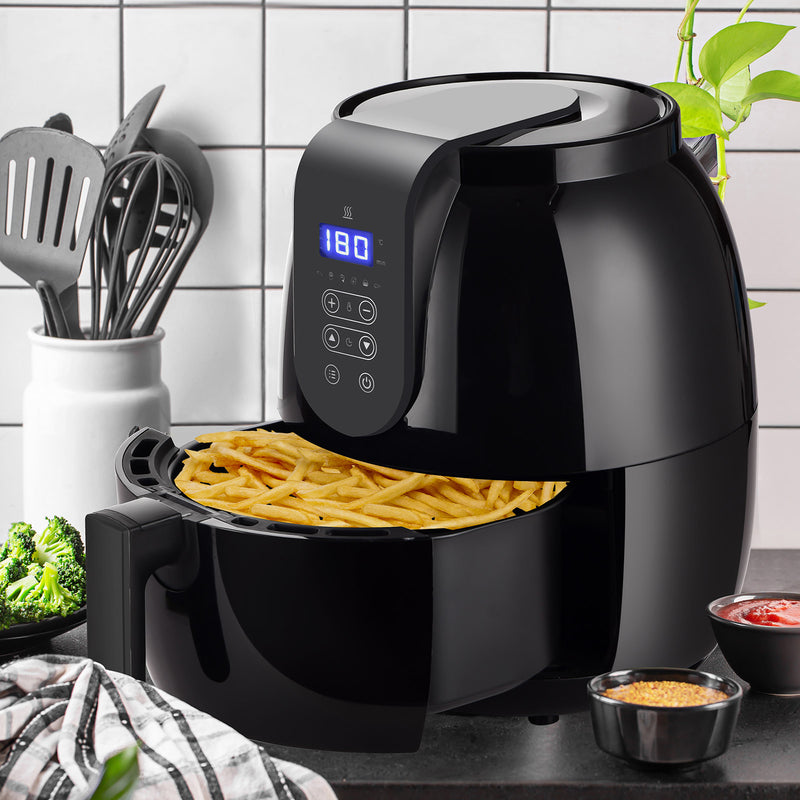 Kitchen Couture 3.5 Litre Digital Display Black Air Fryer Oil Free Cooking