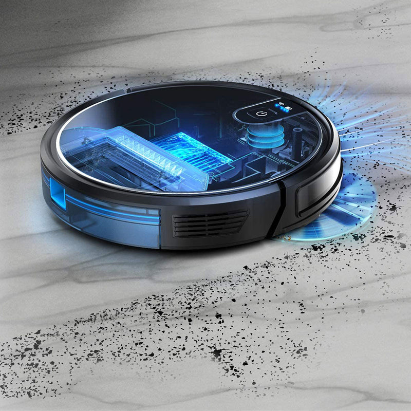 MyGenie XSonic Wifi Pro Robotic Vacuuum Cleaner Carpet Wet Dry Mopping Black