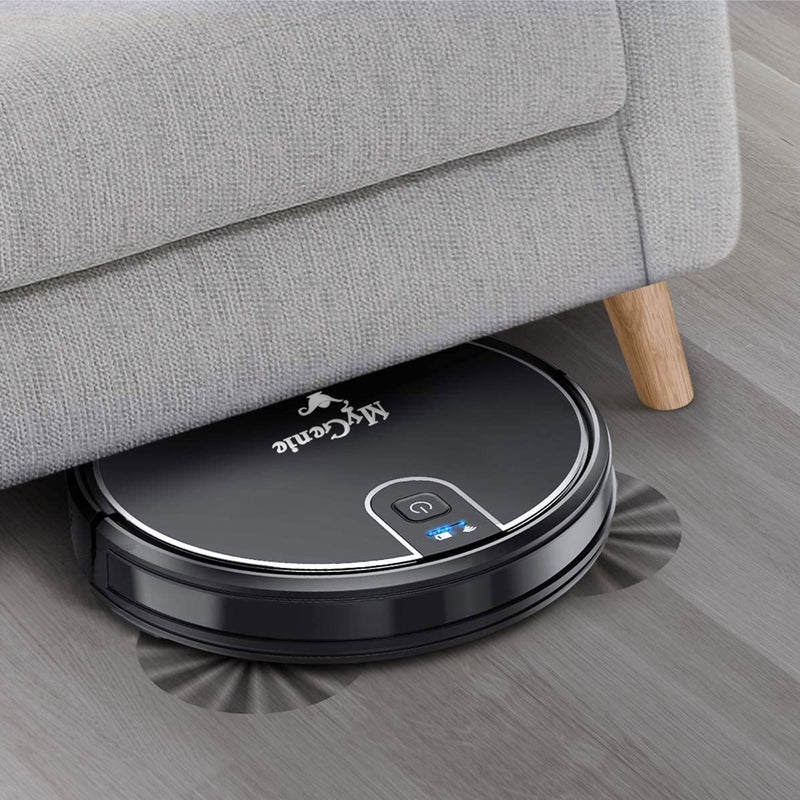 MyGenie XSonic Wifi Pro Robotic Vacuuum Cleaner Carpet Wet Dry Mopping Black