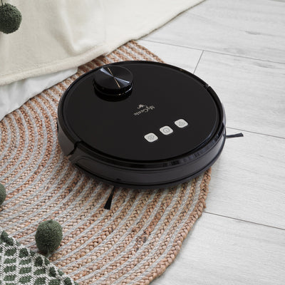 MyGenie Laser Smart Pro IQ 360 Robot Vacuum Cleaner Black WIFI Remote Control