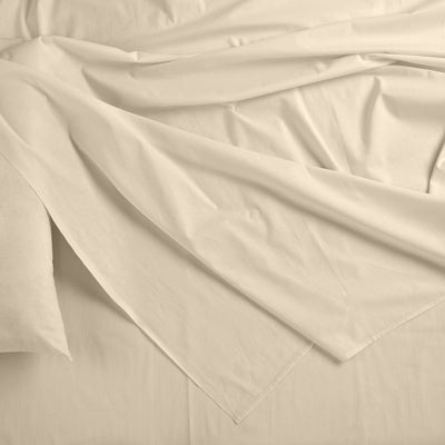 Royal Comfort Bamboo Blended Sheet & Pillowcases Set 1000TC Ultra Soft Bedding - King - Ivory