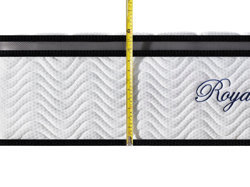 Ergopedic Mattress 5 Zone Latex Pocket Spring Mattress In A Box 30cm - King Single - White  Grey  Black