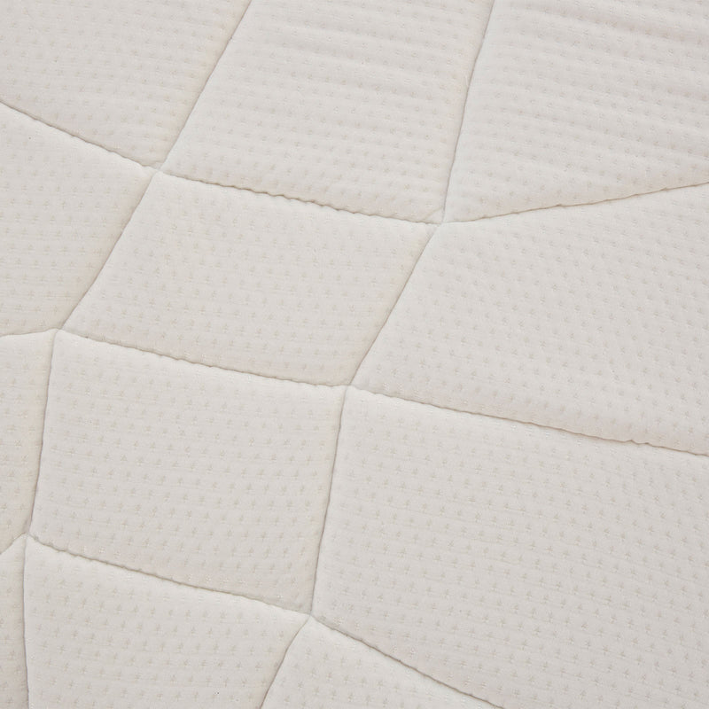 Sleepy Panda Mattress 5 Zone Pocket Spring EuroTop Medium Firm 30cm Thickness - King Single - White  Grey  Blue