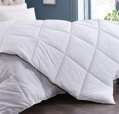 Royal Comfort 350GSM Luxury Soft Bamboo All-Seasons Quilt Duvet  - Double - White