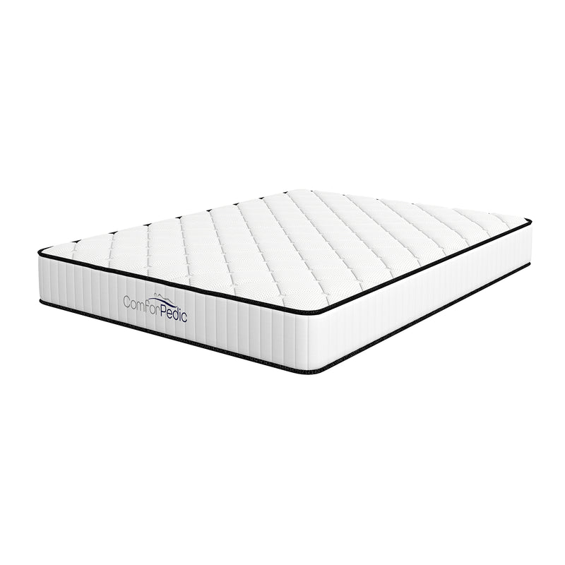 Comforpedic Mattress 5 Zone Medium Support Foam Bonnell Spring 21CM - Double - White  Black