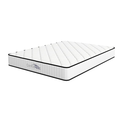 Comforpedic Mattress 5 Zone Medium Support Foam Bonnell Spring 21CM - Queen - White  Black