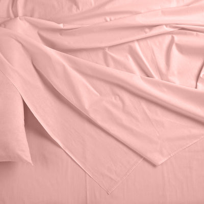 Royal Comfort Bamboo Blended Sheet & Pillowcases Set 1000TC Ultra Soft Bedding - King - Blush