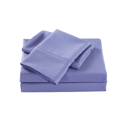 Royal Comfort 2000 Thread Count Bamboo Cooling Sheet Set Ultra Soft Bedding - Single - Mid Blue