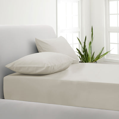 Park Avenue 1000TC Cotton Blend Sheet & Pillowcases Set Hotel Quality Bedding - Mega King - Pebble