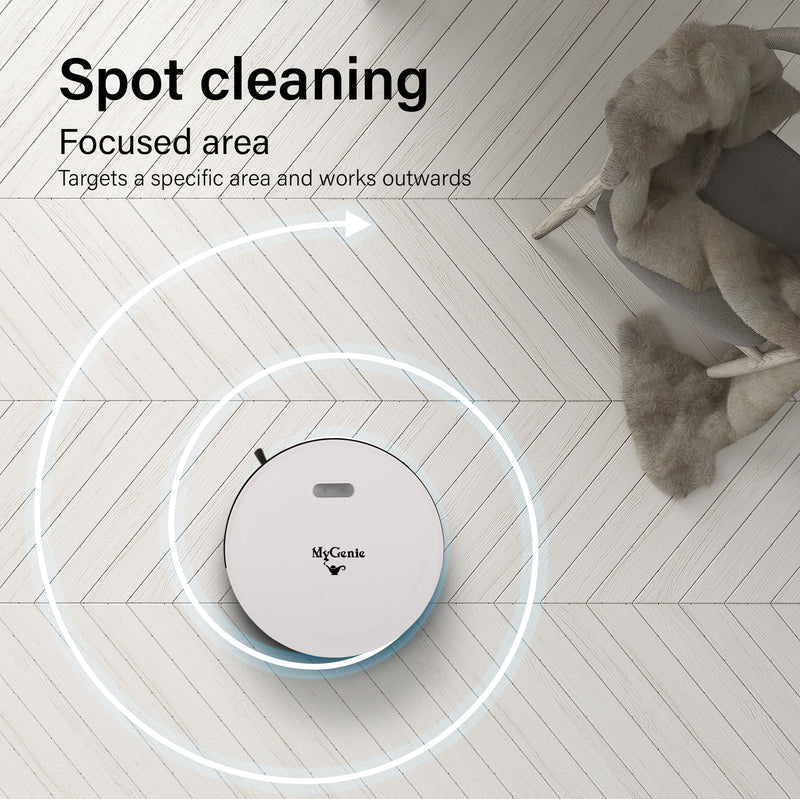 MyGenie Smart Robotic Vacuum Cleaner App Controlled Carpet Floors Auto Robot