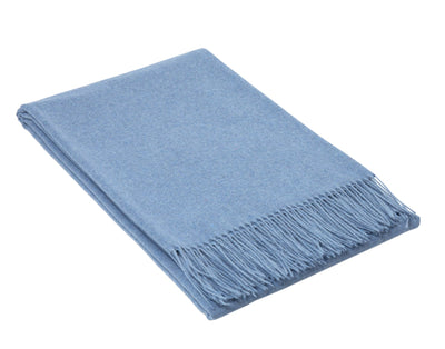 Paddington Throw - Fine Wool Blend - Blue 