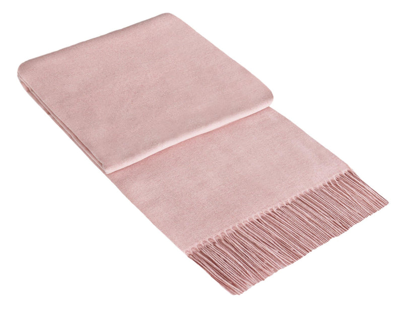 Paddington Throw - Fine Wool Blend - Blush 