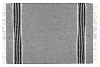 Richmond Throw - Reclaimed Wool Blend - Grey