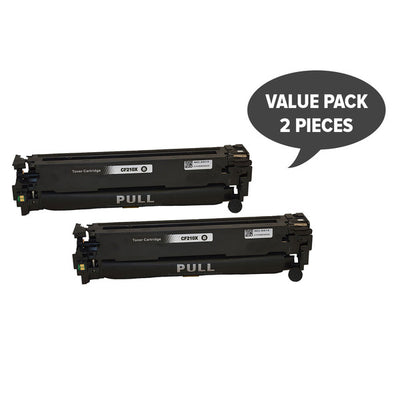 HP Compatible 2 x CF210X 131X Premium Generic Black Toner