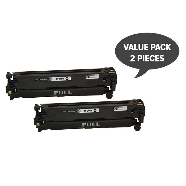 HP Compatible 2 x CF210X 131X Premium Generic Black Toner