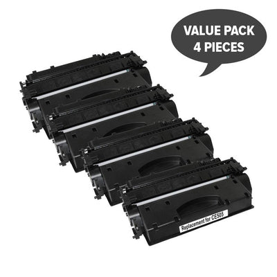 HP Compatible CE505A 05A Cart 319i Black Premium Generic Toner x 4