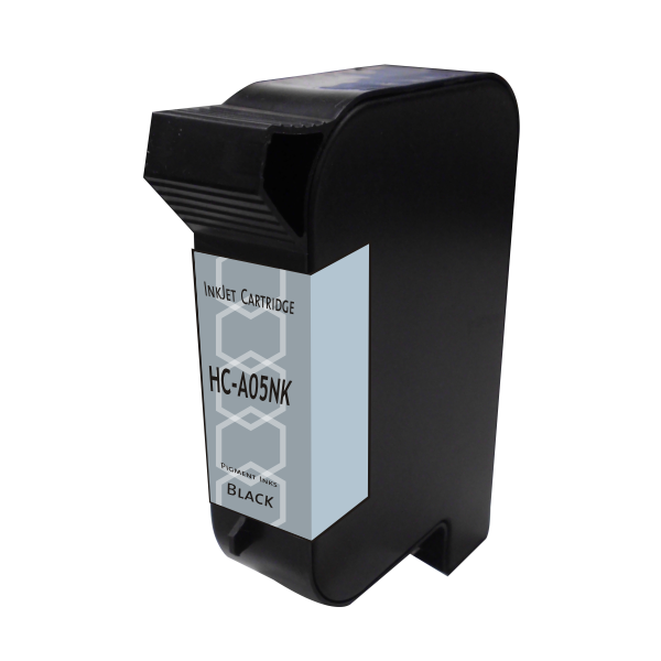 HP Compatible 45 Industrial Black Cartridge TIJ 2.5 - Pigment Black Ink Replacement for Versatile C8842A, Fast Dry W35B7A, CQ849A Durable Black New format