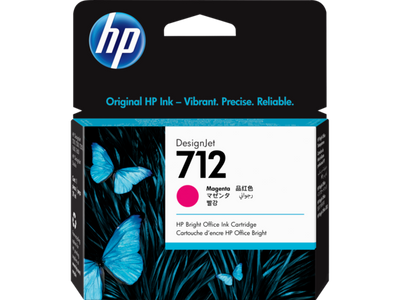 HP 712 29ML MAGENTA DESIGNJET INK CARTRIDGE FOR T230/T250/T650/STUDIO