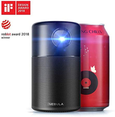 ANKER Nebula Projector Capsule the Smart Wi-Fi Mini Portable Projector with 100 ANSI Lumen 360 Speaker