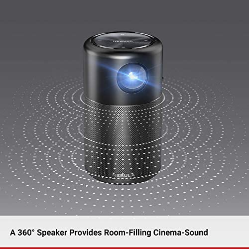 ANKER Nebula Projector Capsule the Smart Wi-Fi Mini Portable Projector with 100 ANSI Lumen 360 Speaker