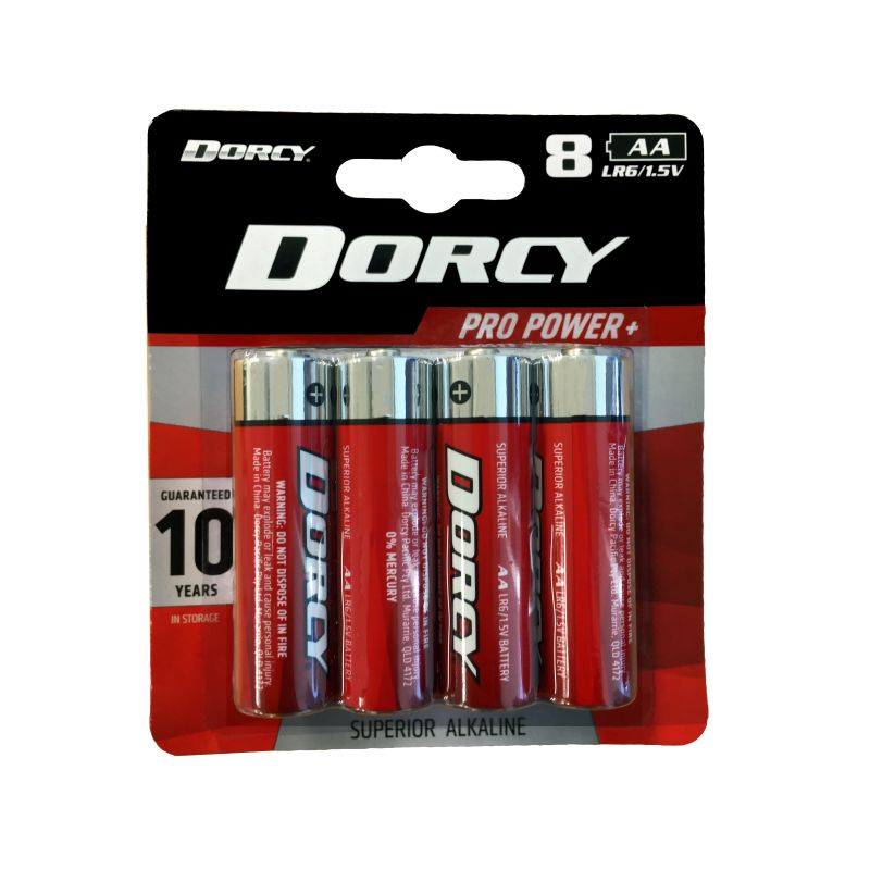 DORCY 8AA Alkaline Batteries