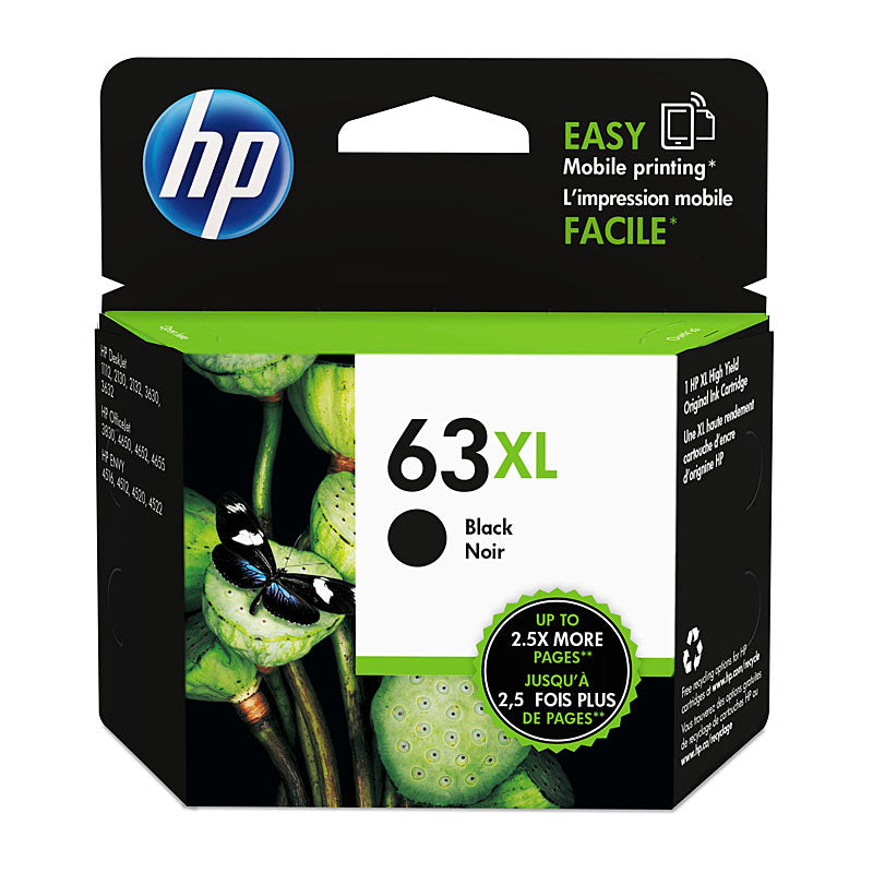 HP 63XL Black Ink F6U64AA