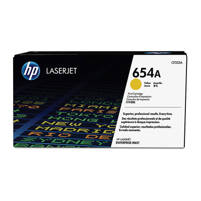 HP 654A Yellow Toner CF332A